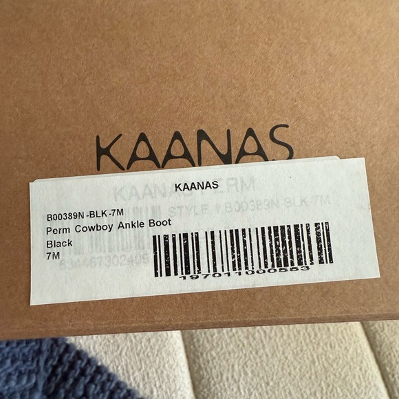 KAANAS  Perm Cowboy Ankle Boot - Picture 6 of 6